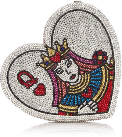 Judith Leiber Couture Queen Of Hearts Crystal Clutch