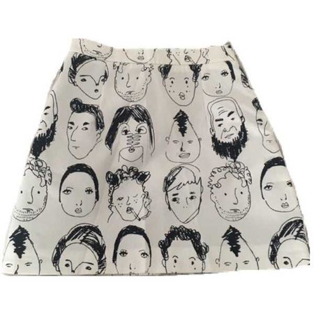 Printed mini skirt