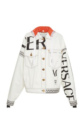 Graphic Denim Jacket by Versace | Moda Operandi