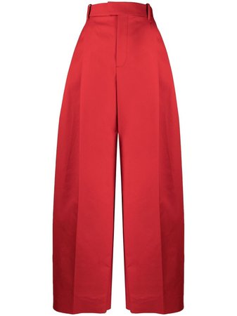 Bottega Veneta pleat-detail wide-lg trousers red 649849V0BS0 - Farfetch