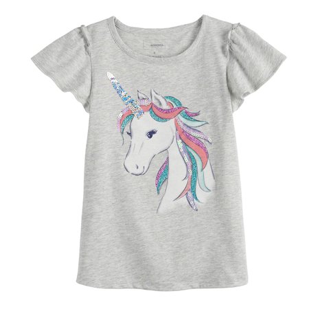 Girls 4-12 SONOMA Goods for Life® Graphic Ruffled Top