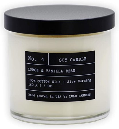 Amazon.com: Lulu Candles | Fresh Linen | Luxury Scented Soy Jar Candle | Hand Poured in The USA | Highly Scented & Long Lasting | Small - 6 Oz.: Home & Kitchen