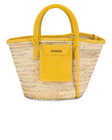 JACQUEMUS Le Panier Soleil Bag in Yellow | FWRD