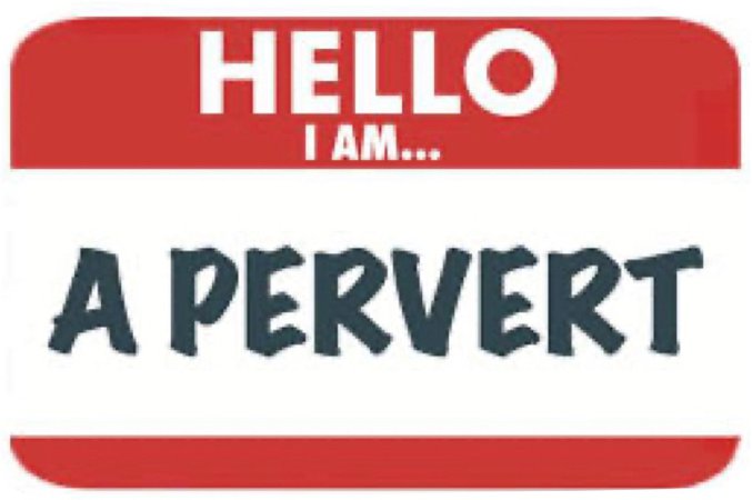 Hello I am a pervert sticker