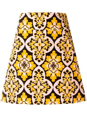 La Doublej Vintage Print Mini Skirt - Farfetch