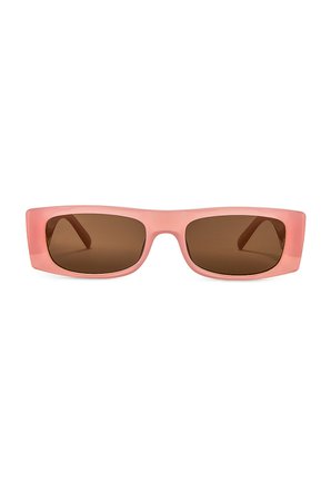 Le Specs Recovery in Flossy Pink & Brown Mono | REVOLVE