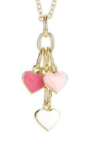 hearts pink necklace - Google Search