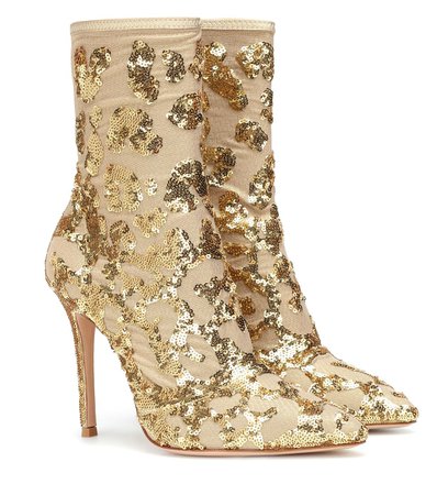 Gianvito Rossi - Exclusive to Mytheresa – Daze sequined ankle boots | Mytheresa