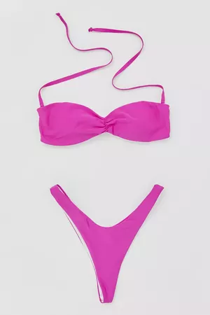 Out From Under Penelope Cinch-Front Bikini Top | Urban Outfitters