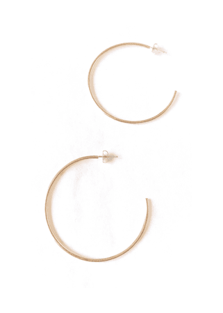 Metrix Jewelry Medium Hoop Earrings - Gold | Garmentory