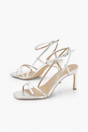 Wide Fit Strappy Heel Sandals | Boohoo