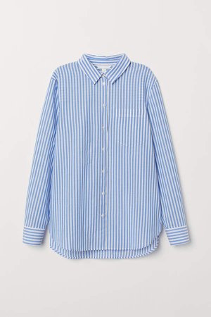 Cotton Shirt - Blue