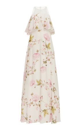 Floral Georgette Maxi Dress By Giambattista Valli | Moda Operandi