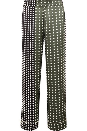 ASCENO | Polka-dot silk-satin pajama pants | NET-A-PORTER.COM