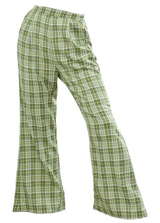 green plaid pants