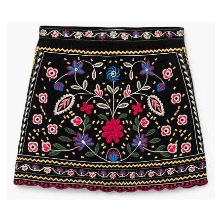 Ethnic Embroidery Skirt ($66)