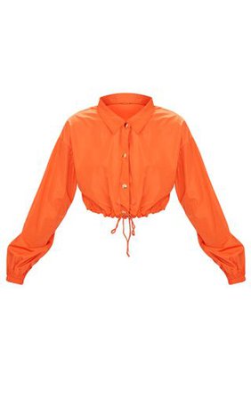Orange Shell Suit Jacket | Coats & Jackets | PrettyLittleThing