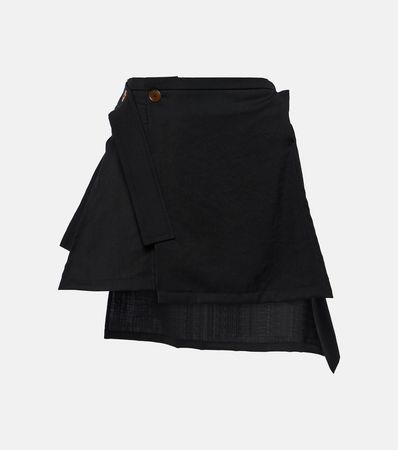 Wool Mini Skirt in Black - Vivienne Westwood | Mytheresa