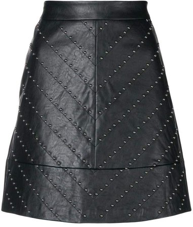 A-line studded skirt