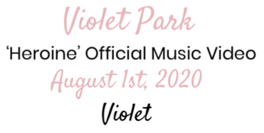 VioletPark _ ‘Heroine’ Official Music Video Label