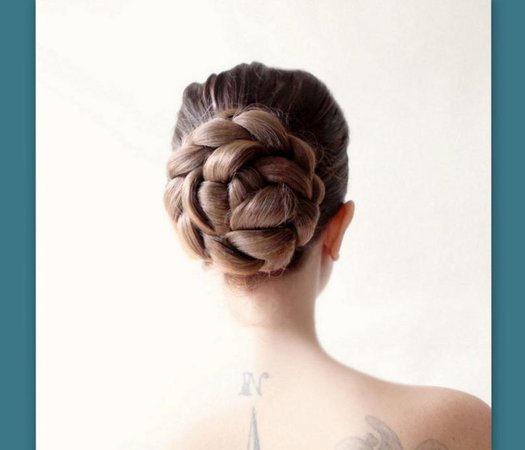 Bridal hair wedding hairpiece ballet bun cover hair style updo