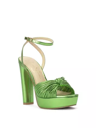 Immie Platform Sandal in Metallic Green – Jessica Simpson