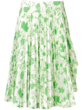 Calvin Klein 205W39nyc floral print pleated skirt $1,222 - Buy SS19 Online - Fast Global Delivery, Price