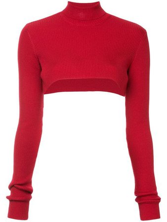 Rokh cropped ribbed turtleneck sweater $179 - Buy Online AW18 - Quick Shipping, Price