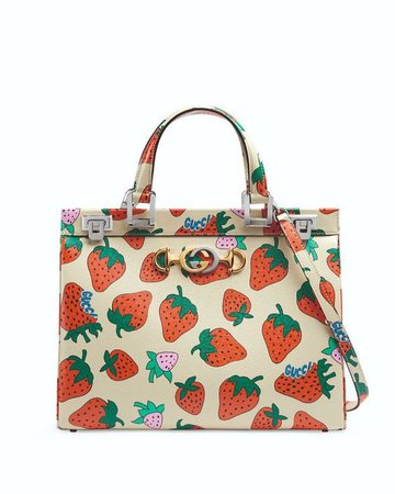 Gucci Zumi Strawberry Handle Bag