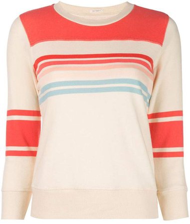 striped slim-fit sweatshirt