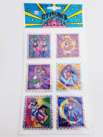 Sailor Moon Stickers 90's NIP Anime Japanimation | Etsy