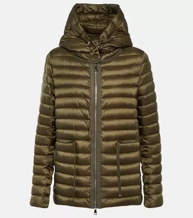 Raie Quilted Down Jacket in Green - Moncler | Mytheresa