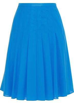 Pleated Cotton-voile Skirt