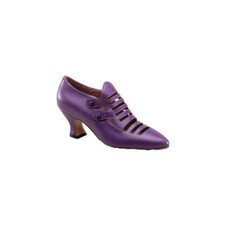 purple victorian shoes