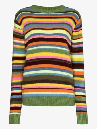 The Elder Statesman Sink Simple striped cashmere sweater | Browns
