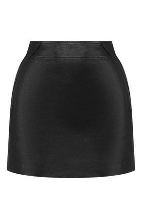 Женская черная кожаная юбка SAINT LAURENT — купить за 106500 руб. в интернет-магазине ЦУМ, арт. 549699/YC2Q0