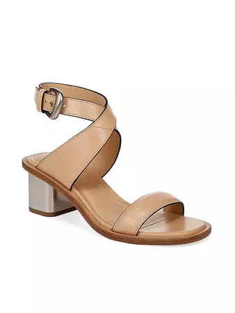 Shop Vince Dalia 65MM Leather Sandals | Saks Fifth Avenue