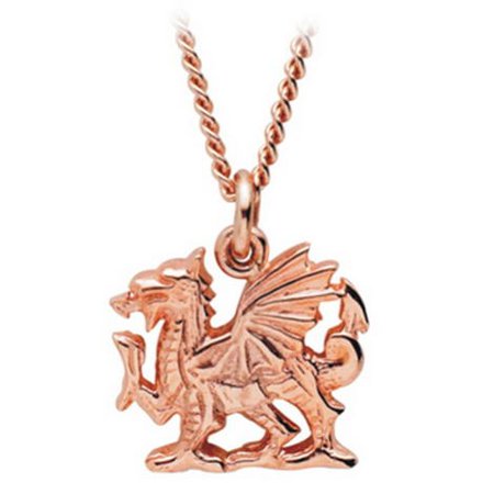 Welsh Dragon Pendant Rose