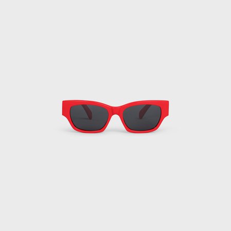 CELINE Monochroms 01 sunglasses in Acetate - Bright Red | CELINE