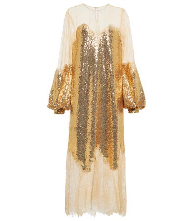 Costarellos - Exclusive to Mytheresa – Zahara sequined lace gown | Mytheresa