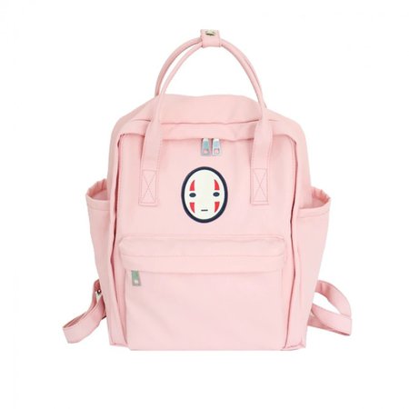 no face pastel pink backpack