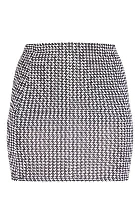 Dogtooth Check Print Mini Skirt | Skirts | PrettyLittleThing USA