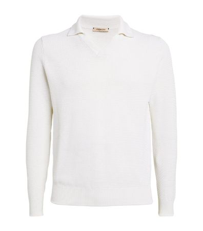 Mens Fioroni Cashmere white Open-Collar Sweater | Harrods # {CountryCode}