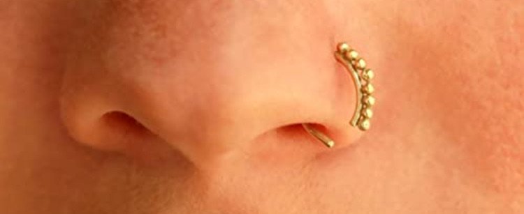 gold nose ring