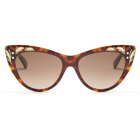 gucci tortoiseshell cat eye sunglasses