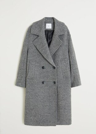 Fur bouclé wool coat - Women | Mango USA