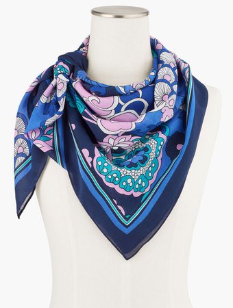 Mod Floral Square Scarf | Talbots