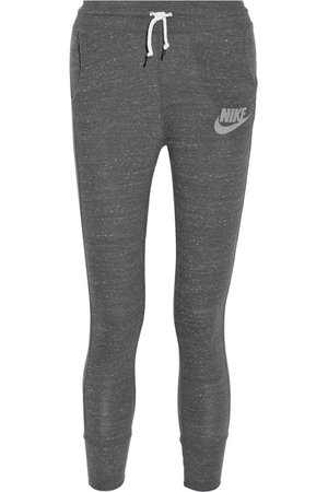 Nike | Gym Vintage organic cotton-blend jersey track pants | NET-A-PORTER.COM
