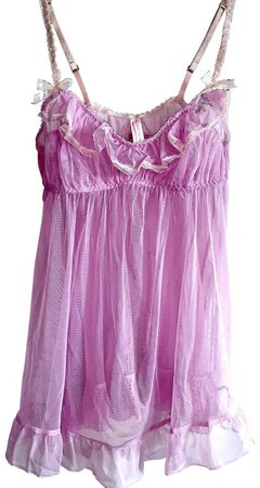 Victoria's Secret Purple Babydoll Nightgown Sheer Short Casual Dress Size 4 (S) - Tradesy