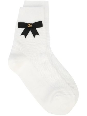 Gucci GG-embellished Bow Socks - Farfetch